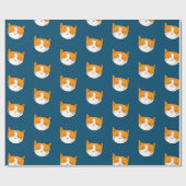 Cute Sleepy Cat Wrapper Cadeaupapier (Vlak)