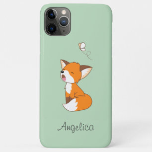 Cute Sleepy Little Fox iPhone 11 Pro Max Hoesje