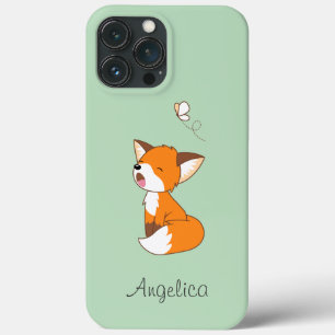 Cute Sleepy Little Fox iPhone 13 Pro Max Hoesje