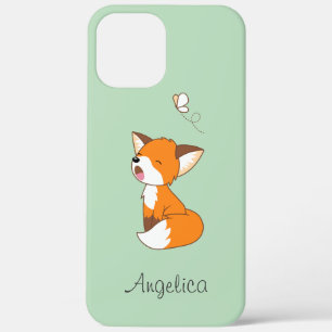 Cute Sleepy Little Fox iPhone 12 Pro Max Hoesje