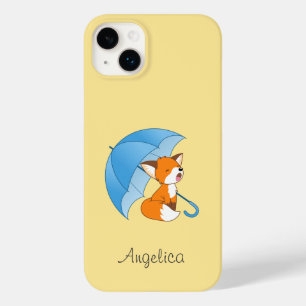 Cute Sleepy Little Fox onder Umbrella Case-Mate iPhone 14 Plus Hoesje