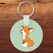 Cute Sleepy Little Fox Sleutelhanger (Voorkant)