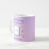 Cute Sleepy Livre Mug (Devant gauche)