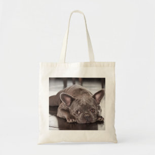Cute Sleepy Sad Eyes French Bulldog Foto Tote Bag