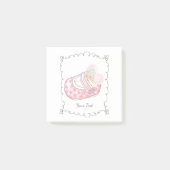 Cute Sleepy Teddy Bear Custom Name Post-it® Notes (Voorkant)