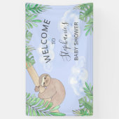 Cute Sloth Baby shower Spandoek (Verticaal)