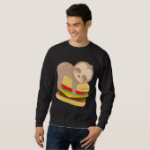 Cute Sloth Burger Trui (Voorkant volledig)