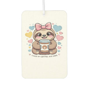 Cute Sloth Coffee Liefhebber Shirt � Grappig Aange Luchtverfrisser