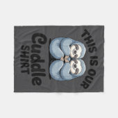 Cute Sloth Couple This Is Our Cuddle  Fleece Deken (Voorkant (Horizontaal))