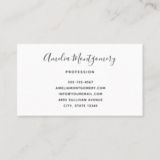 Cute Sloth Driving a Pink Convertible Visitekaartje (Achterkant)