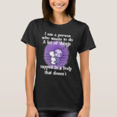 Cute Sloth Fibro Lupus Chronic Fatigue Spoonie Sle T-shirt (Voorkant)