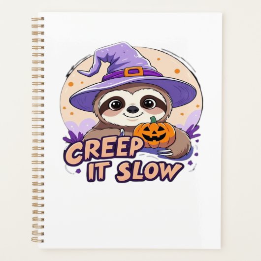 Cute Sloth Halloween Shirt � Funny Creep It Slow W (Devant)