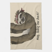 Cute sloth || Hey, hang me terug! Theedoek (Verticaal)