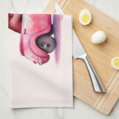 Cute Sloth in a Pink Convertible Theedoek (Quarter Fold)