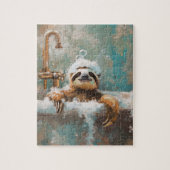 Cute Sloth in Bubble Bath Jigsaw Puzzle (Vertical)