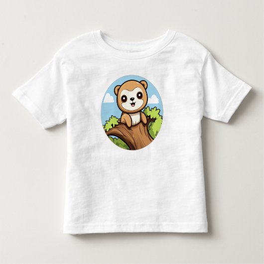Cute Sloth Kinder Shirts (Voorkant)