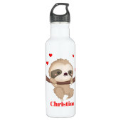 Cute sloth-liefdesmeisjes waterfles  (Voorkant)