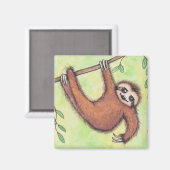 Cute Sloth Magneet (Voorkant / Achterkant)