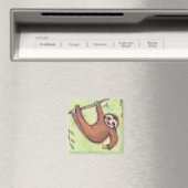 Cute Sloth Magneet (Insitu (Vaatwasser))