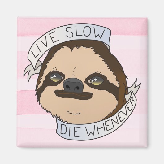 Cute Sloth Magneet (Voorkant)