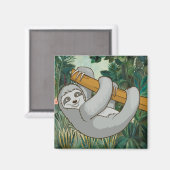 Cute Sloth Magneet (Voorkant / Achterkant)