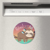 Cute Sloth Magnet Magneet (Insitu (Vaatwasser))