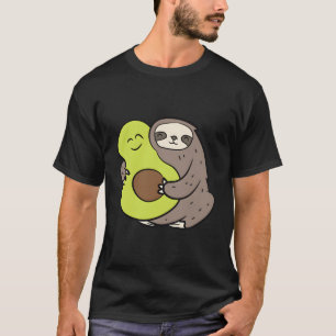 Cute Sloth met Avocado Vegan Cute Sloth Avocado T-shirt