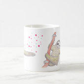 Cute Sloth Mok Happy Sloth Art Mok voor haar (Center)