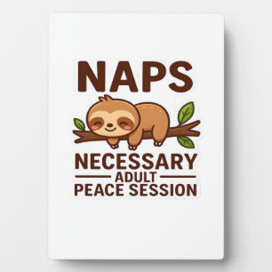Cute Sloth Naps � Noodzakelijke Vredessessie voor Fotoplaat