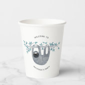 Cute Sloth Party Papieren Bekers (Voorkant)