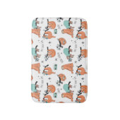 Cute Sloth Pattern Badmat (Voorkant Verticaal)