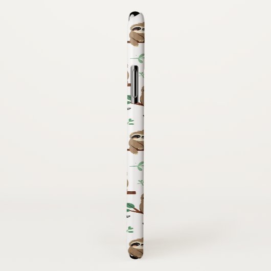 Cute Sloth Pattern Case-Mate iPhone Case (Achterkant / rechts)