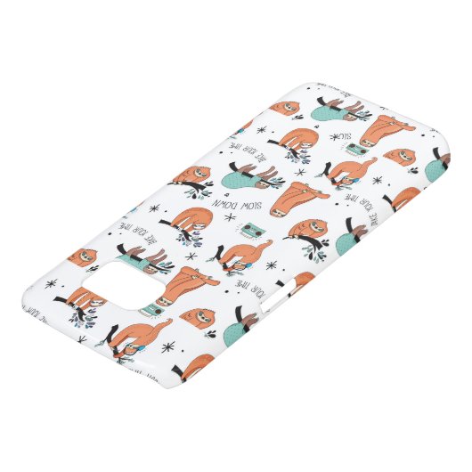 Cute Sloth Pattern Case-Mate Samsung Galaxy Hoesje (Onderkant)