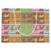 Cute Sloth Pattern Groot Cadeauzakje (Achterkant)