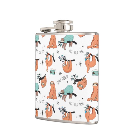 Cute Sloth Pattern Heupfles (Links)