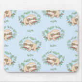 Cute Sloth Pattern Muismat (Voorkant)