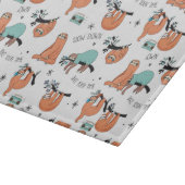 Cute Sloth Pattern Snijplank (Hoek)