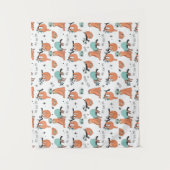 Cute Sloth Pattern Wandkleed (Voorkant)