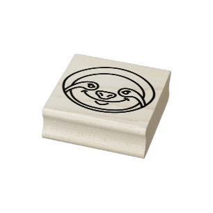 Cute Sloth Rubberstempel