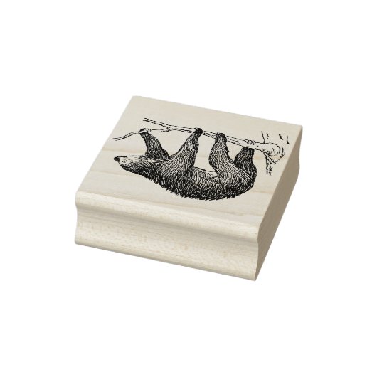 Cute Sloth Rubberstempel (Stempel)