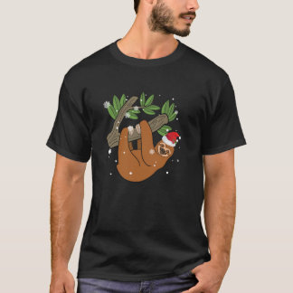 Cute Sloth Santa Hat Shirt For Christmas1057png105