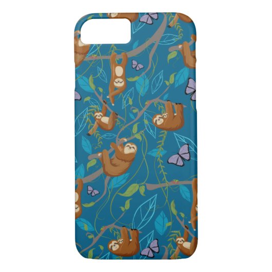 Cute sloth-telefoonkwestie Case-Mate iPhone case (Achterkant)