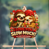 Cute Sloth Valentine’s Day Love Design, I Love You (Neutre)