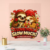 Cute Sloth Valentine’s Day Love Design, I Love You (Mariage)