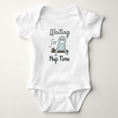 Cute Sloth Waiting for Nap Time Romper (Voorkant)