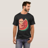 Cute Sloth Watermelon 102 T-shirt (Voorkant volledig)