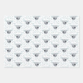 Cute Sloth Waterverf Pattern Inpakpapier Vel (Voorkant 3)