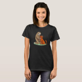 Cute Sloth with Dog T-shirt (Voorkant volledig)