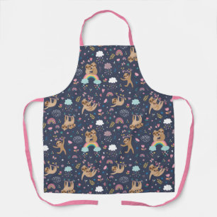 Cute Sloths Apron Schort