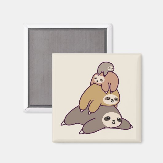 Cute Slots Background Magneet (Voorkant / Achterkant)